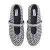 Alaïa Suede Glass-Embellished Ballet Flats